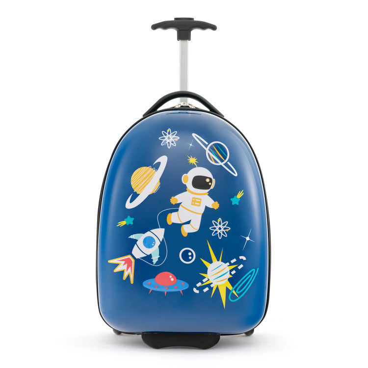 16" Kids Carry-On Hard Shell Luggage with Wheels – Lightweight & Durable Travel Suitcase