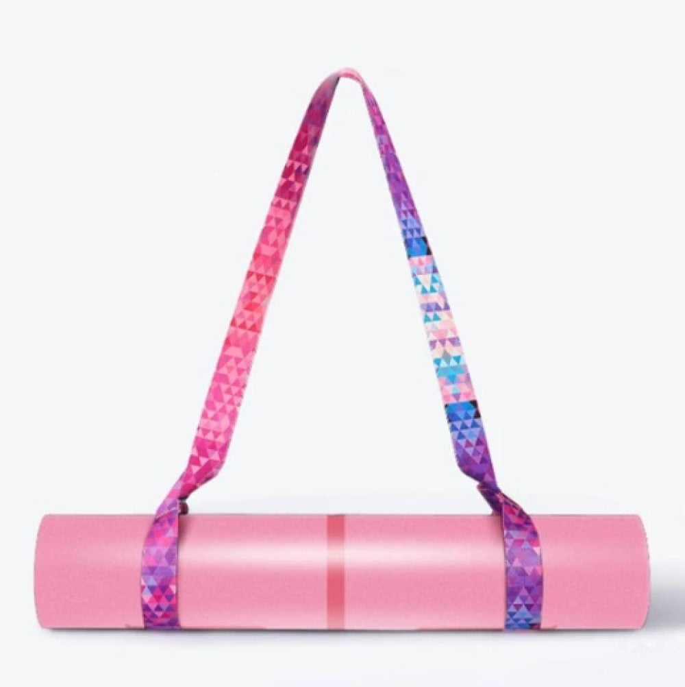 1pc Geometric Pattern Yoga Mat Strap Without Yoga Mat