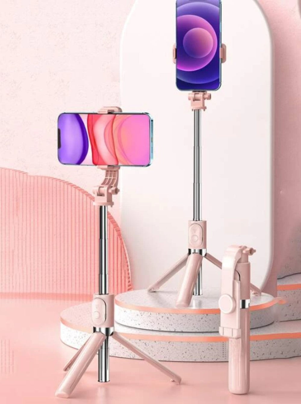 1pc Adjustable Wireless Selfie Stick Tripod