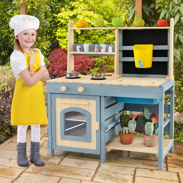 kids outdoor mud kitchen