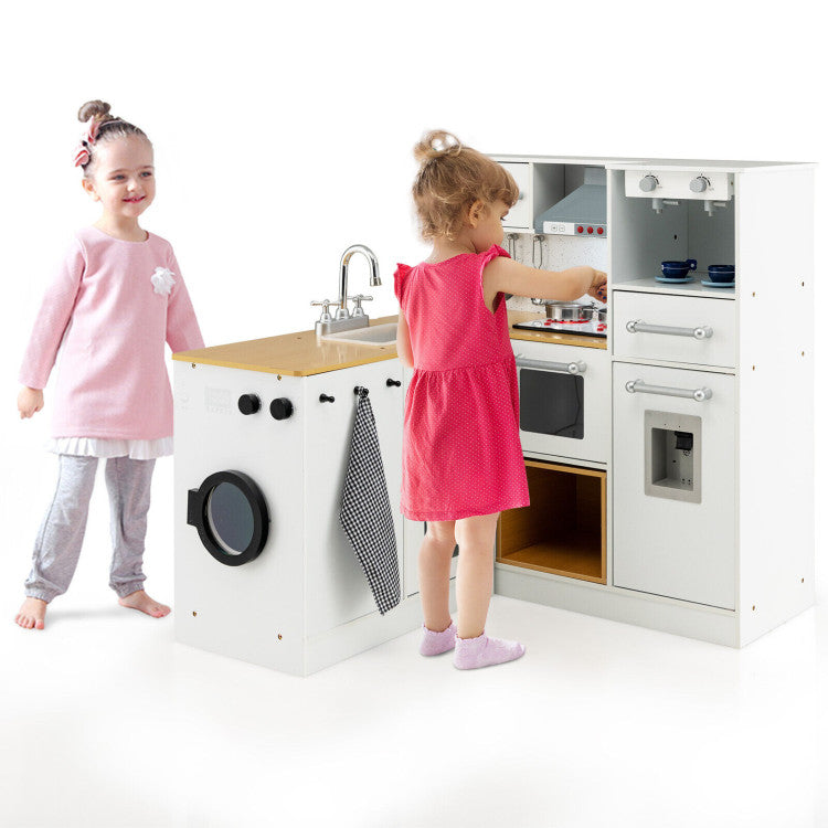 Wooden Kids Kitchen Playset