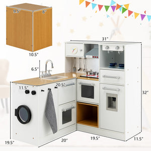 Wooden Kids Kitchen Playset