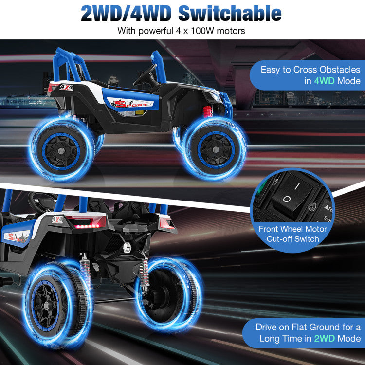 2-Seater Kids UTV Ride-On with 2.4G Remote Control – Perfect for Children Ages 3+