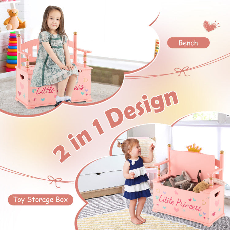 Princess Kids Sofa Set with Footstool – Diamond Decor, Perfect for Playrooms and Bedrooms