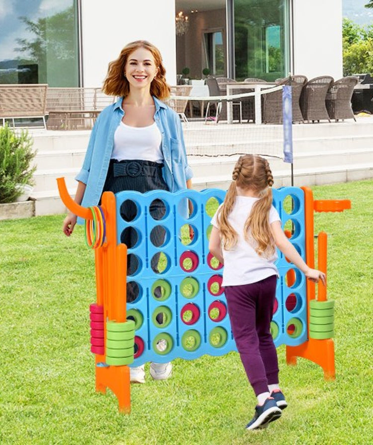 2.5-Foot 4-to-Score Giant Game Set – Oversized Outdoor Lawn Game for Family Fun