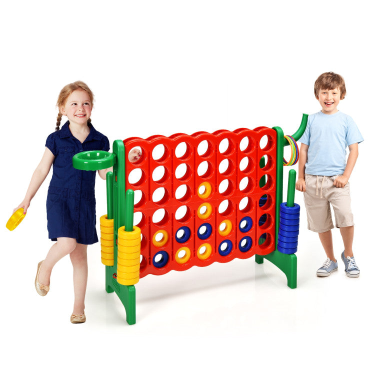 2.5-Foot 4-to-Score Giant Game Set – Oversized Outdoor Lawn Game for Family Fun