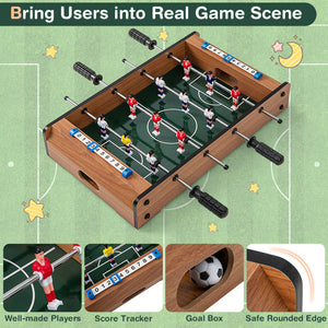 20-Inch Mini Football Table - Compact Tabletop Soccer Game for Fun & Entertainment