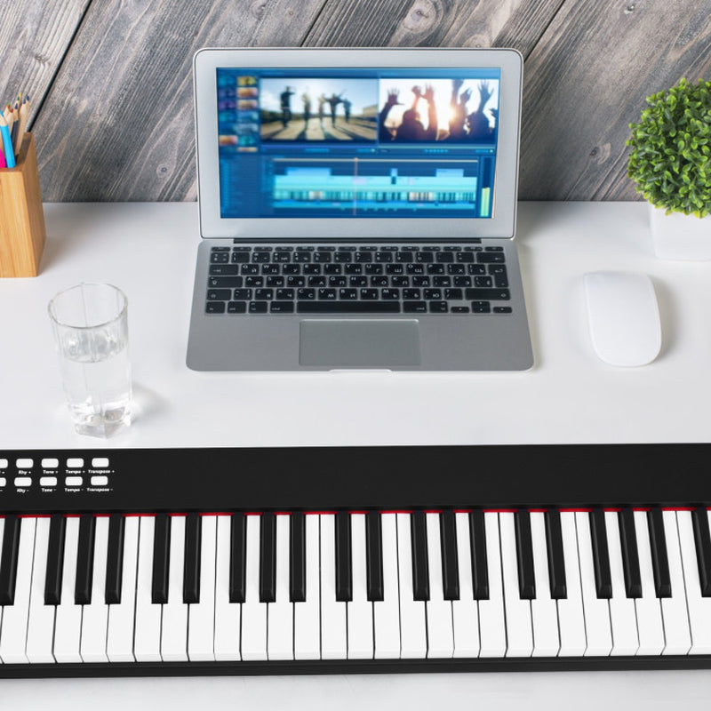 88-Key Portable Full-Size Semi-Weighted Digital Piano Keyboard