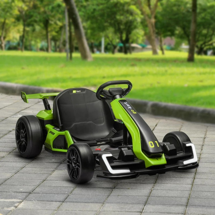 24V Electric Go Kart – 7.5 MPH, Adjustable Seat, Slow Start Feature