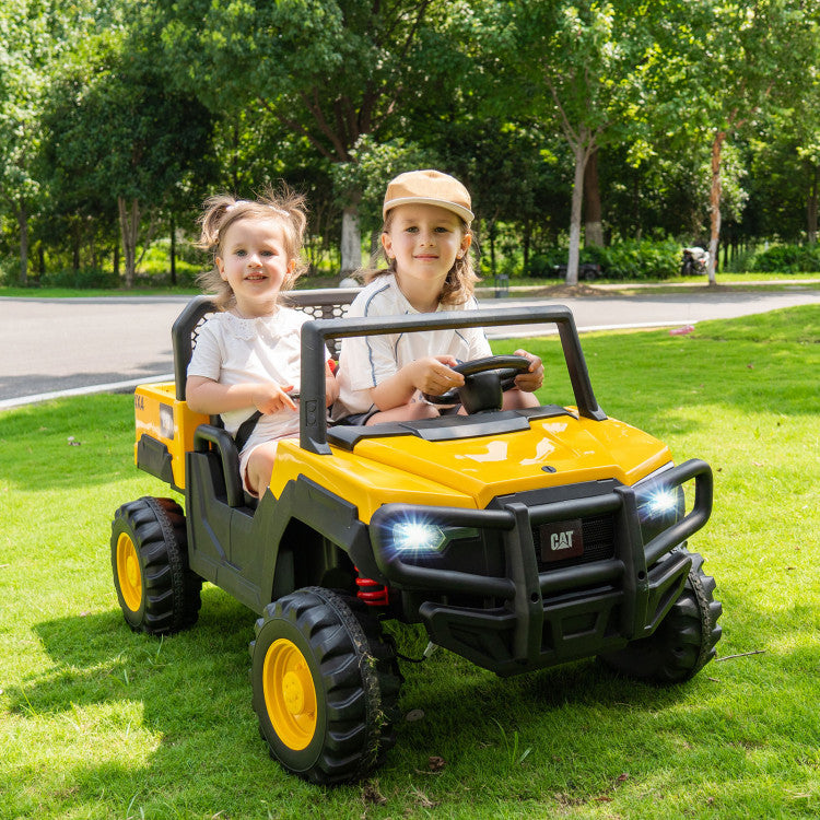 24V ride on dump truck for kids with parental remote control