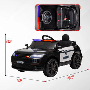 Kids 24V police ride-on car with lights and siren