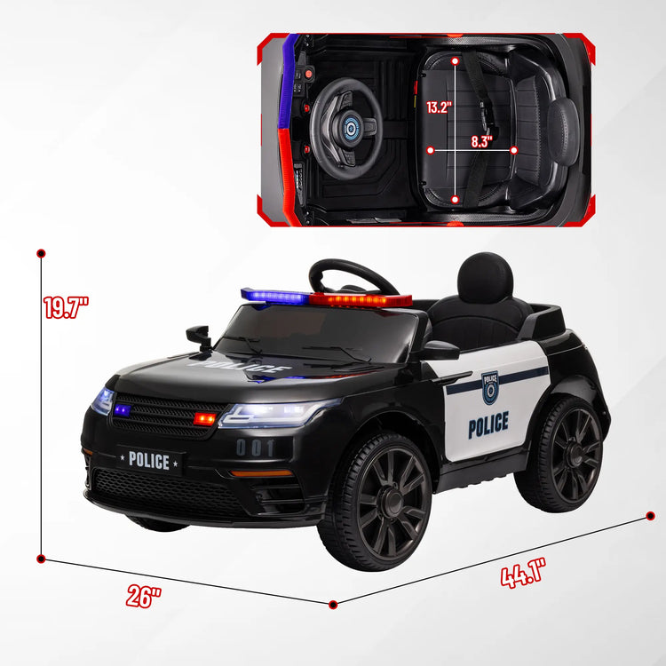 Kids 24V police ride-on car with lights and siren