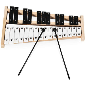 27-Note Glockenspiel Xylophone with 2 Rubber Mallets – Portable Percussion Instrument