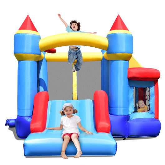 inflatable bounce house with blower