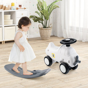 3-in-1 Rocking Horse, Sliding Car and Detachable Balance Board for Toddlers and Kids