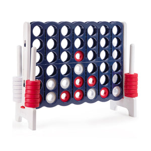 3.5-Foot Jumbo 4-to-Score Giant Game Set with 42 Extra-Large Rings - Classic Lawn Games