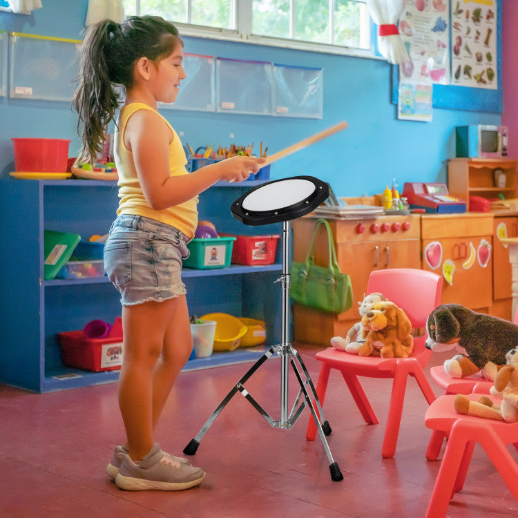 30-Note Percussion Set with Practice Pad, Mallets, Sticks and Adjustable Stand