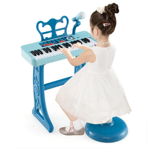 Kids Piano Keyboard 37-Key Kids Toy Keyboard Piano with Microphone for 3+ Kids