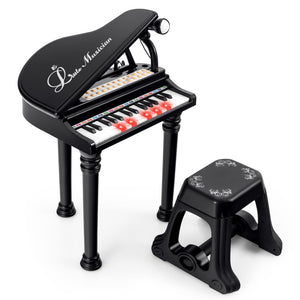 31 Keys Kids Piano Keyboard with Stool and Piano Lid