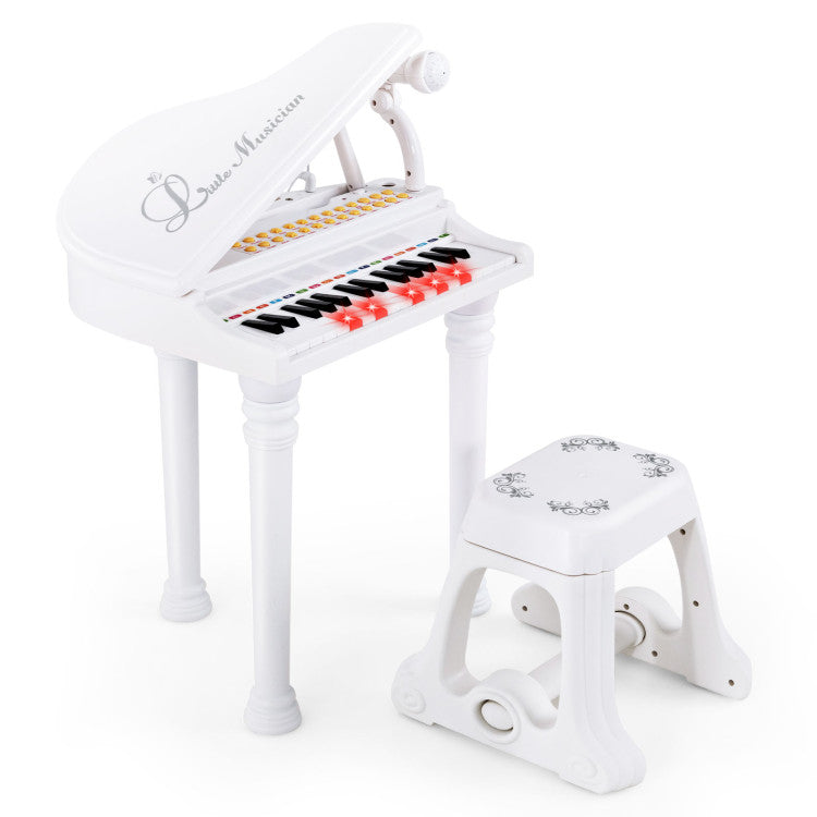 31-Key Kids Piano Keyboard with Stool, Lid & Bench - Ideal for Beginner Pianists