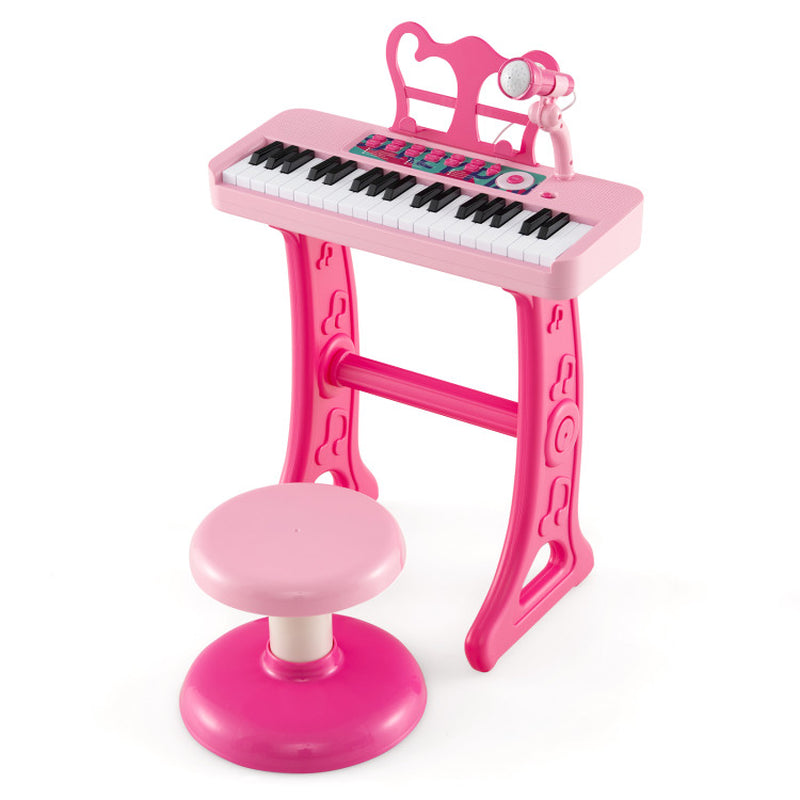 Kids Piano Keyboard 37-Key Kids Toy Keyboard Piano with Microphone for 3+ Kids