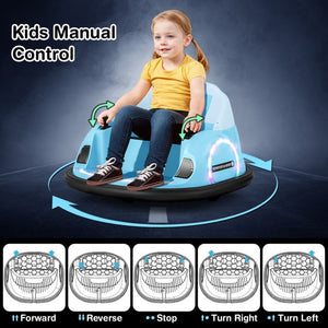 360 rotation bumper car for toddlers
