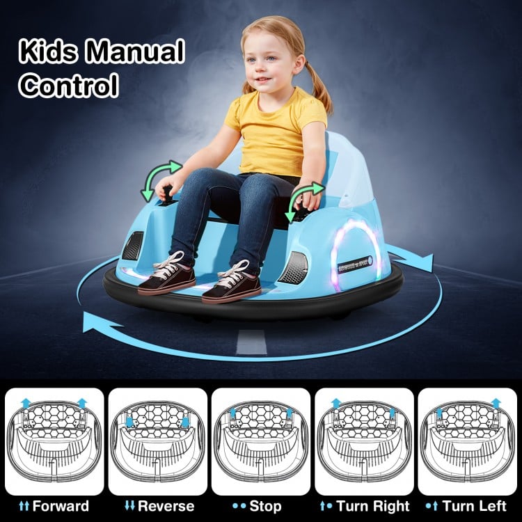 360 rotation bumper car for toddlers