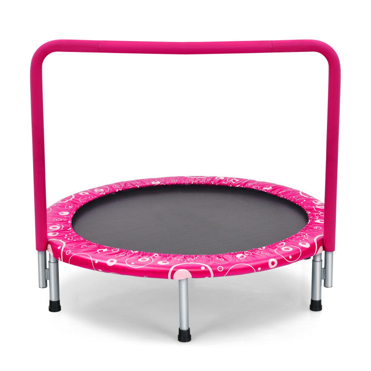 36-inch kids mini trampoline with handle
