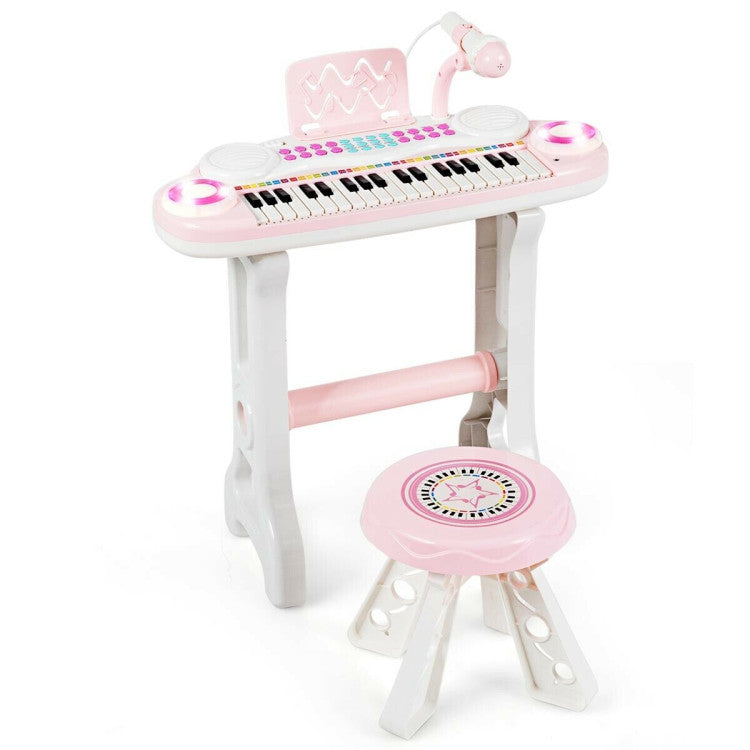 37-Key Electronic Piano Keyboard Playset for Kids – Musical Toy with Fun Features