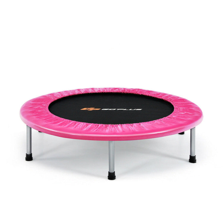 38-inch folding mini trampoline for indoor and outdoor use