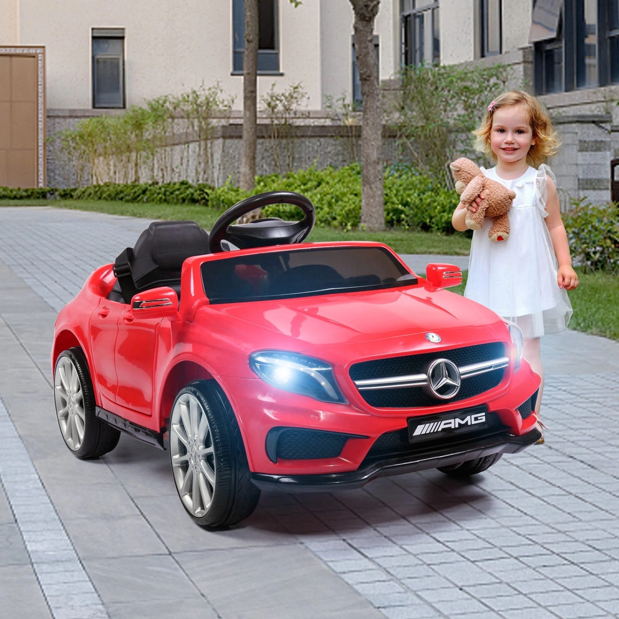 Tobbi Licensed Mercedes Benz AMG Electric Kids Ride On Car, Battery Powered Ride On Toy for Kids with Remote Control -  Toy Car Mercedes Benz , Toys Ride –on, Red