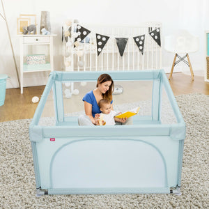 47x47 Inch Baby Playpen with 50 Ocean Balls – Safe Play Area for Infants