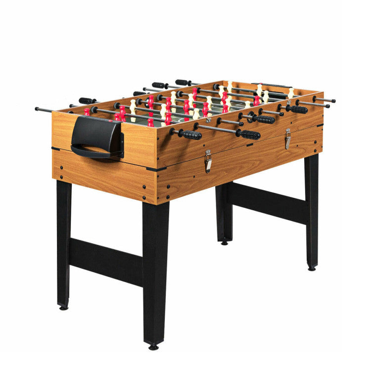 48-Inch 3-in-1 Multi-Game Table with Soccer for Game Rooms and Home Entertainment