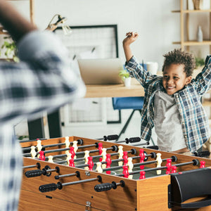 48-Inch 3-in-1 Multi-Game Table with Soccer for Game Rooms and Home Entertainment