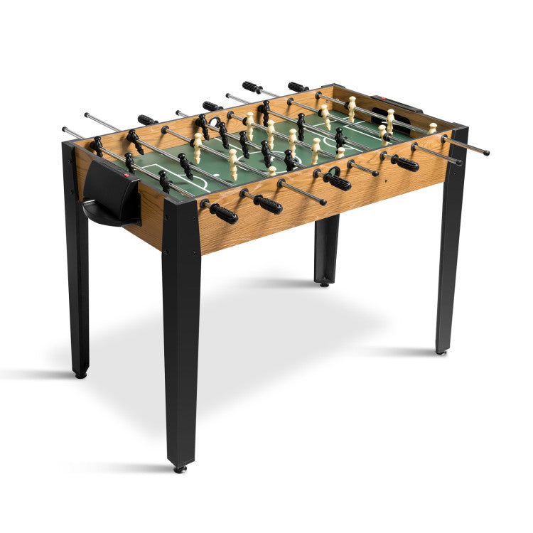 48" Competition-Size Wooden Foosball Table for Home Recreation and Family Fun