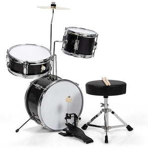 5-Piece Junior Drum Set for Kids - Complete Beginner Drum Kit with 5 Drums