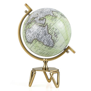 5 8 10 Inch Educational Geographic World Globe with Triangle Metal Stand