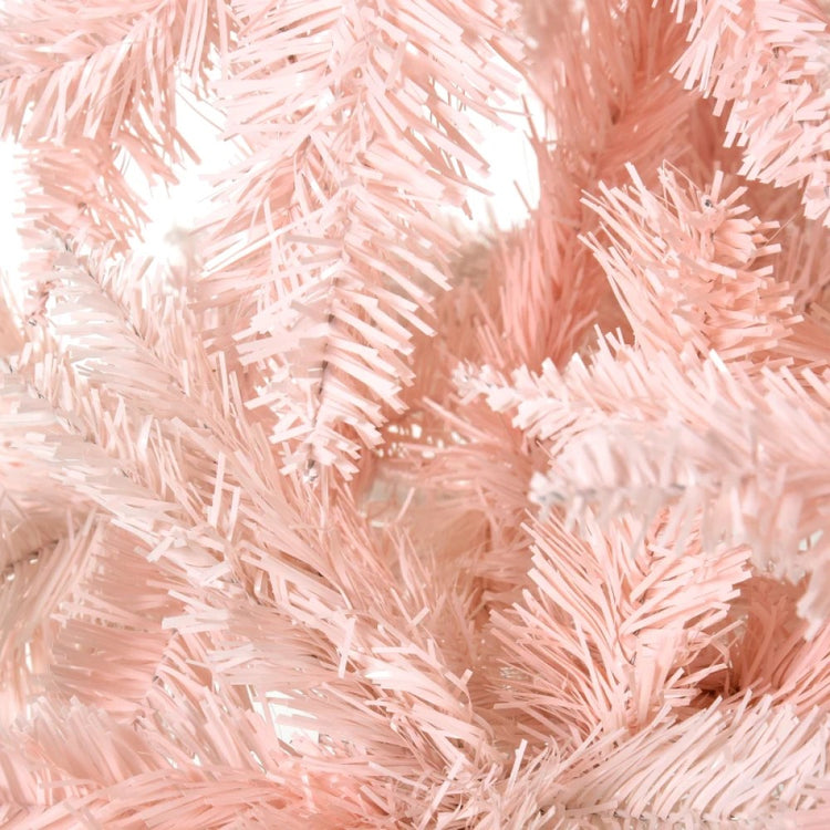 5ft and 7ft Unlit Pink Spruce Artificial Christmas Tree with Realistic Branches, 450 and 1000 Tips