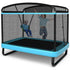 6-Foot Kids Trampoline with Swing & Safety Net - Compact, Fun, and Safe Outdoor Play