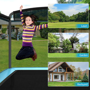 6-Foot Kids Trampoline with Swing & Safety Net - Compact, Fun, and Safe Outdoor Play