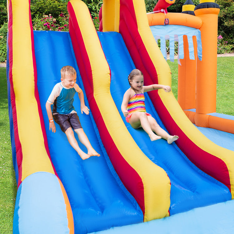 inflatable bounce house with blower