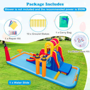 inflatable bounce house with blower