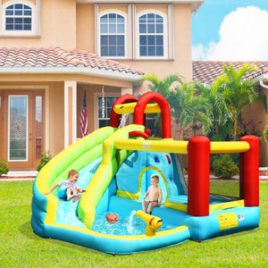 inflatable bounce house water slide