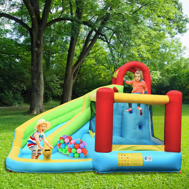 inflatable bounce house water slide