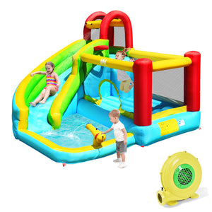 inflatable bounce house water slide