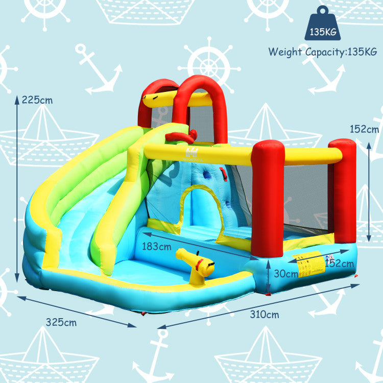 inflatable bounce house water slide