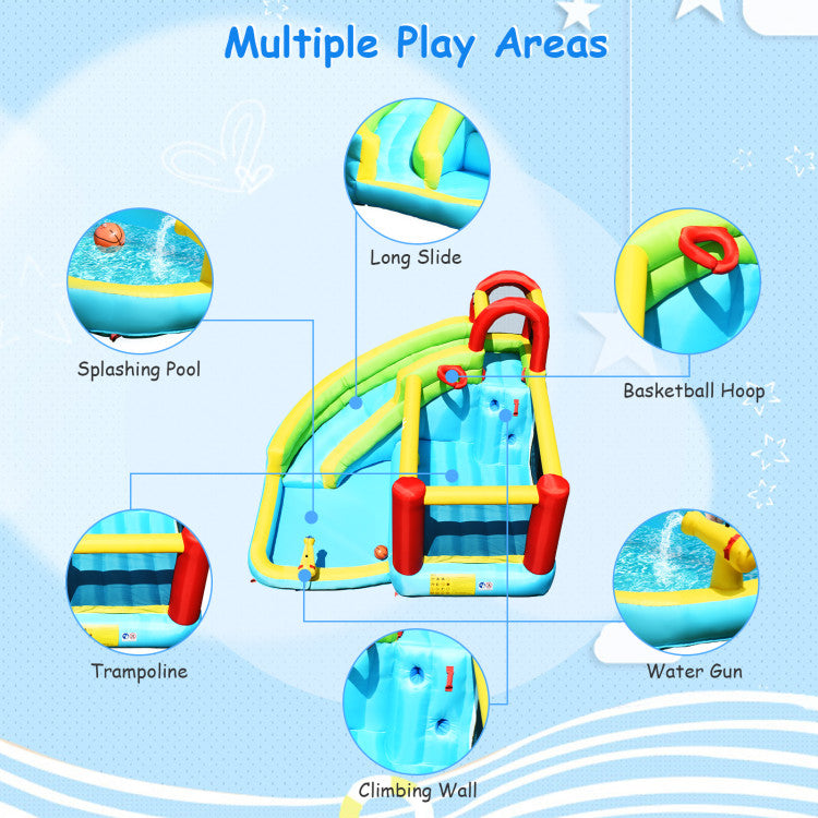 inflatable bounce house water slide