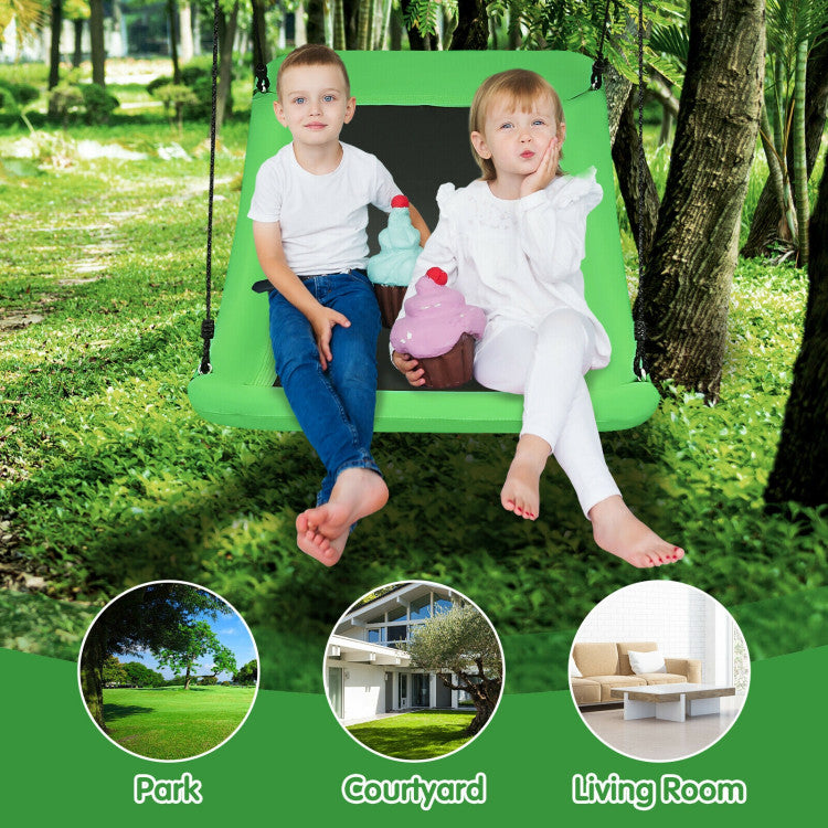 60-Inch Heavy-Duty Platform Tree Swing, 700 lbs Capacity for Kids & Adults - Outdoor Fun