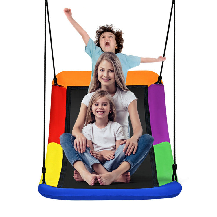 60-Inch Heavy-Duty Platform Tree Swing, 700 lbs Capacity for Kids & Adults - Outdoor Fun