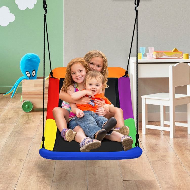 60-Inch Heavy-Duty Platform Tree Swing, 700 lbs Capacity for Kids & Adults - Outdoor Fun